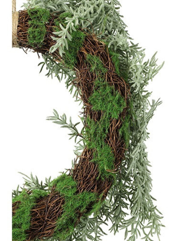 Rene Houtman Krans Asparagus M – Groen – 61 x 61 x 15 cm