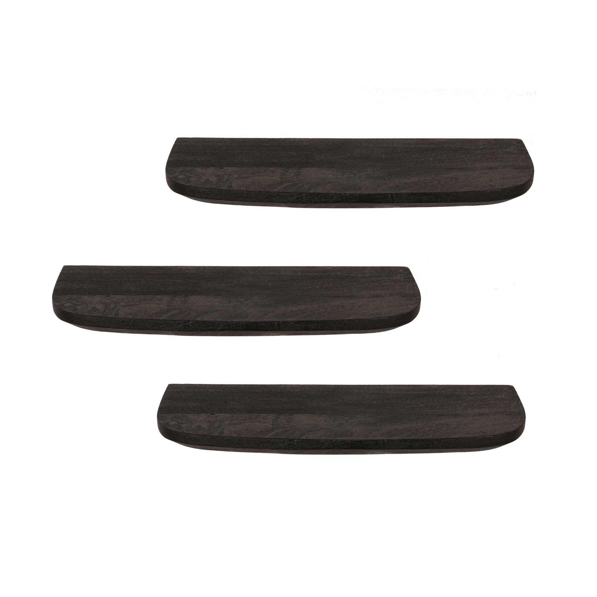 Starfurn Wandplank Gusta Zwart | 60 cm | Set van 3