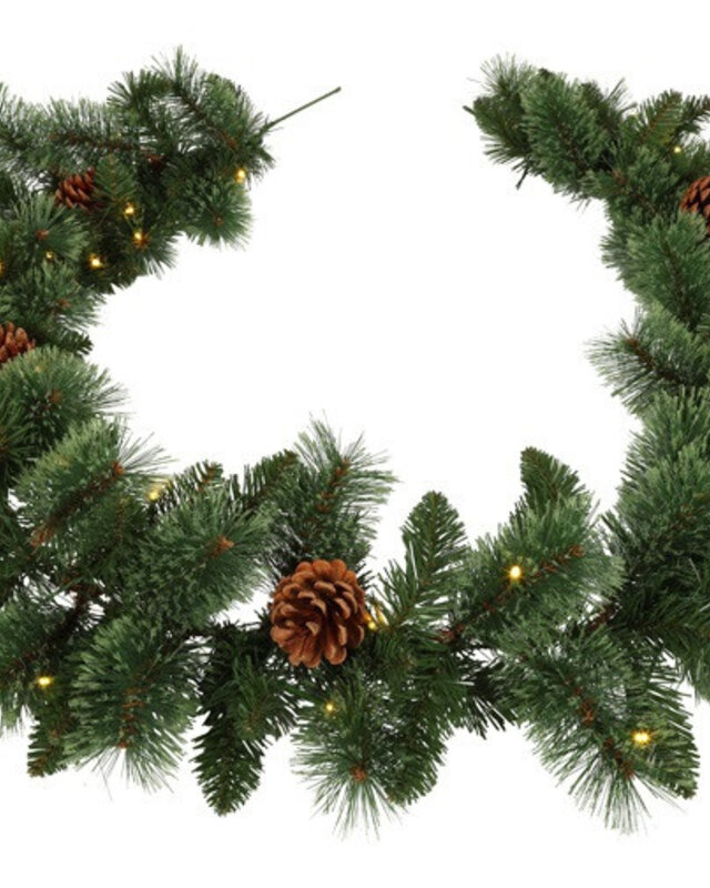 Rene Houtman LED Guirlande Pinus L – Groen – L270 x B25 x H25 cm
