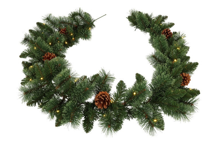 Rene Houtman LED Guirlande Pinus L – Groen – L270 x B25 x H25 cm