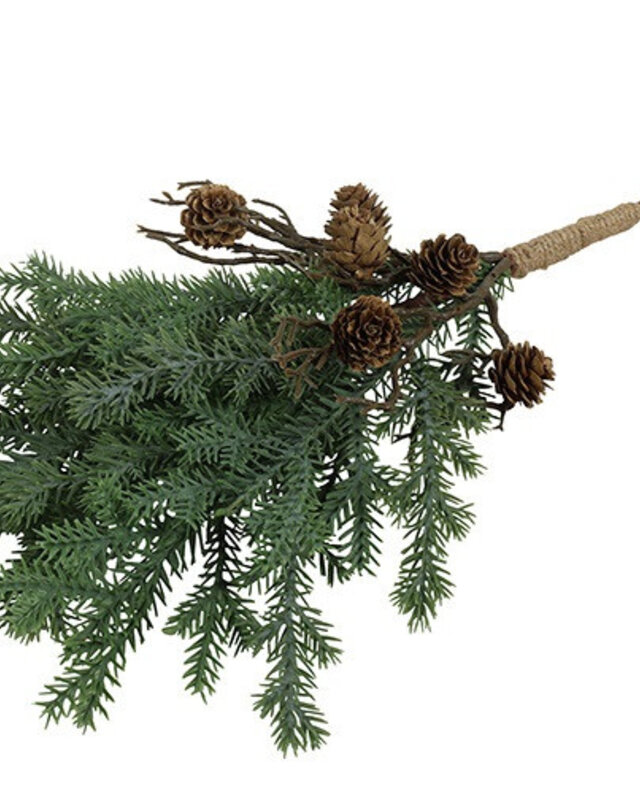 Rene Houtman Hanger Dennenappel Picea Abies S – Groen – 4 x 4 x 30 cm