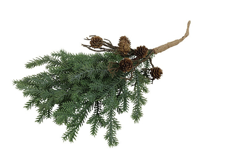 Rene Houtman Hanger Dennenappel Picea Abies S – Groen – 4 x 4 x 30 cm