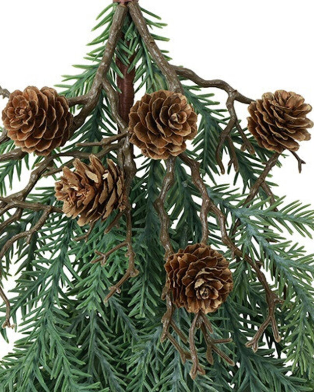 Rene Houtman Hanger Dennenappel Picea Abies S – Groen – 4 x 4 x 30 cm
