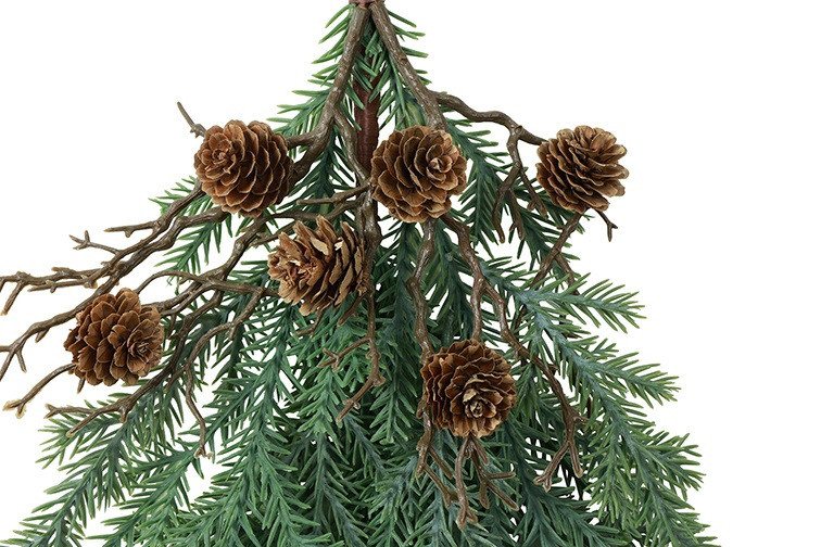 Rene Houtman Hanger Dennenappel Picea Abies S – Groen – 4 x 4 x 30 cm