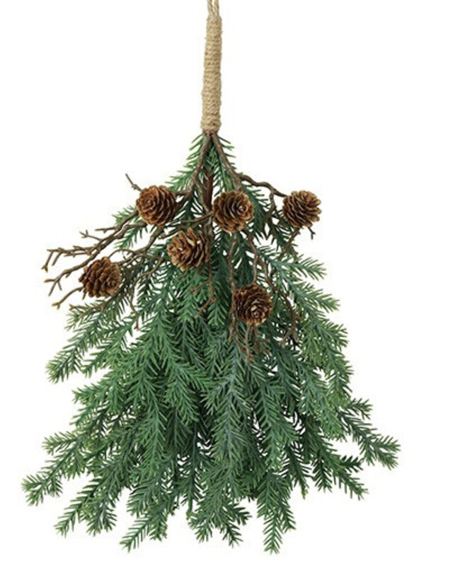 Rene Houtman Hanger Dennenappel Picea Abies S – Groen – 4 x 4 x 30 cm