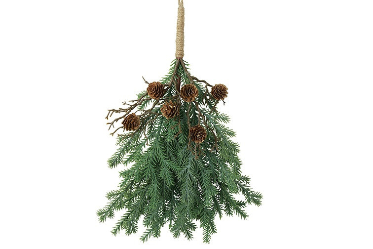 Rene Houtman Hanger Dennenappel Picea Abies S – Groen – 4 x 4 x 30 cm
