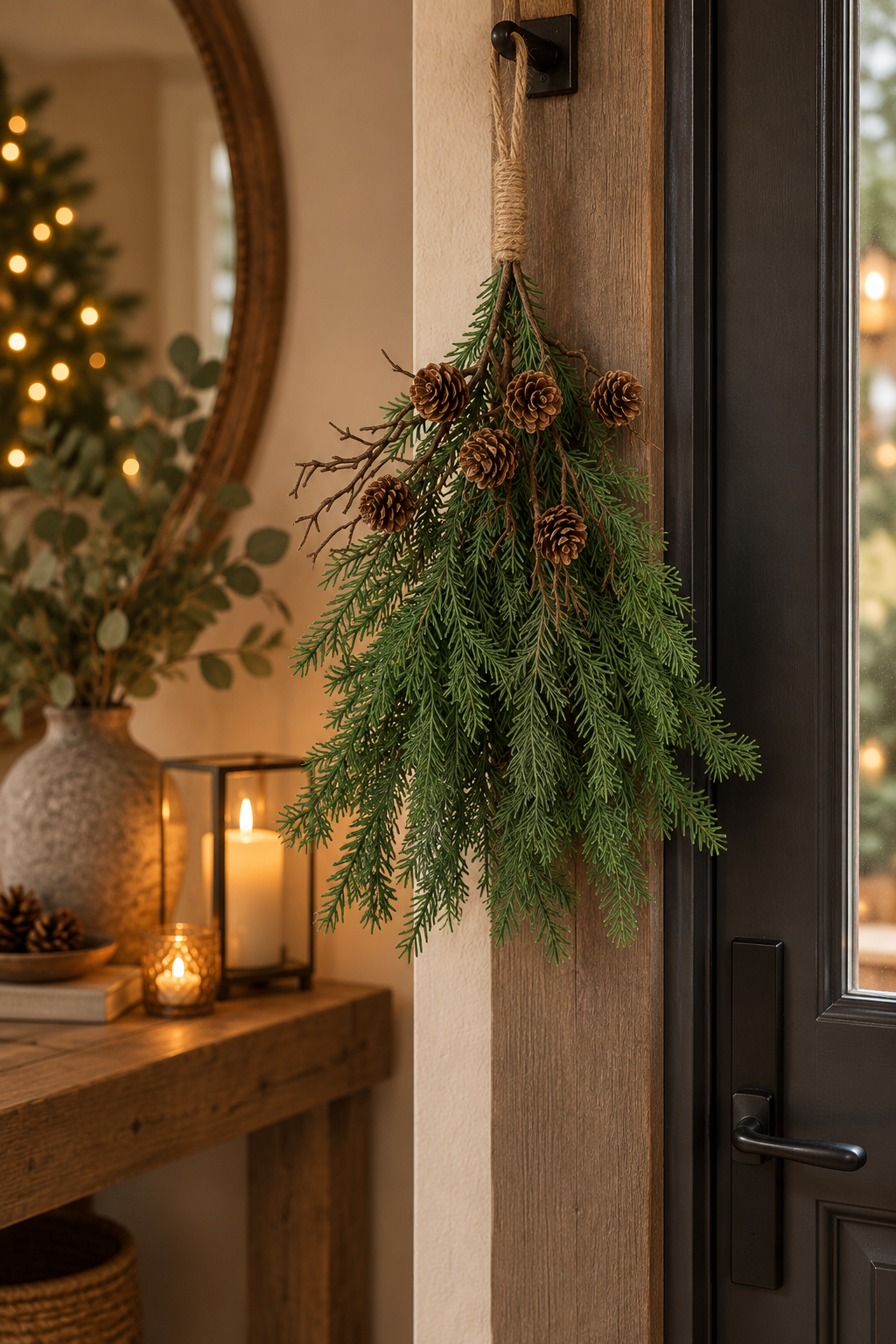 Rene Houtman Hanger Dennenappel Picea Abies S – Groen – 4 x 4 x 30 cm