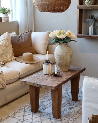 Rene Houtman Houten Salontafel Grimaud | H40 x L90 x D45 cm