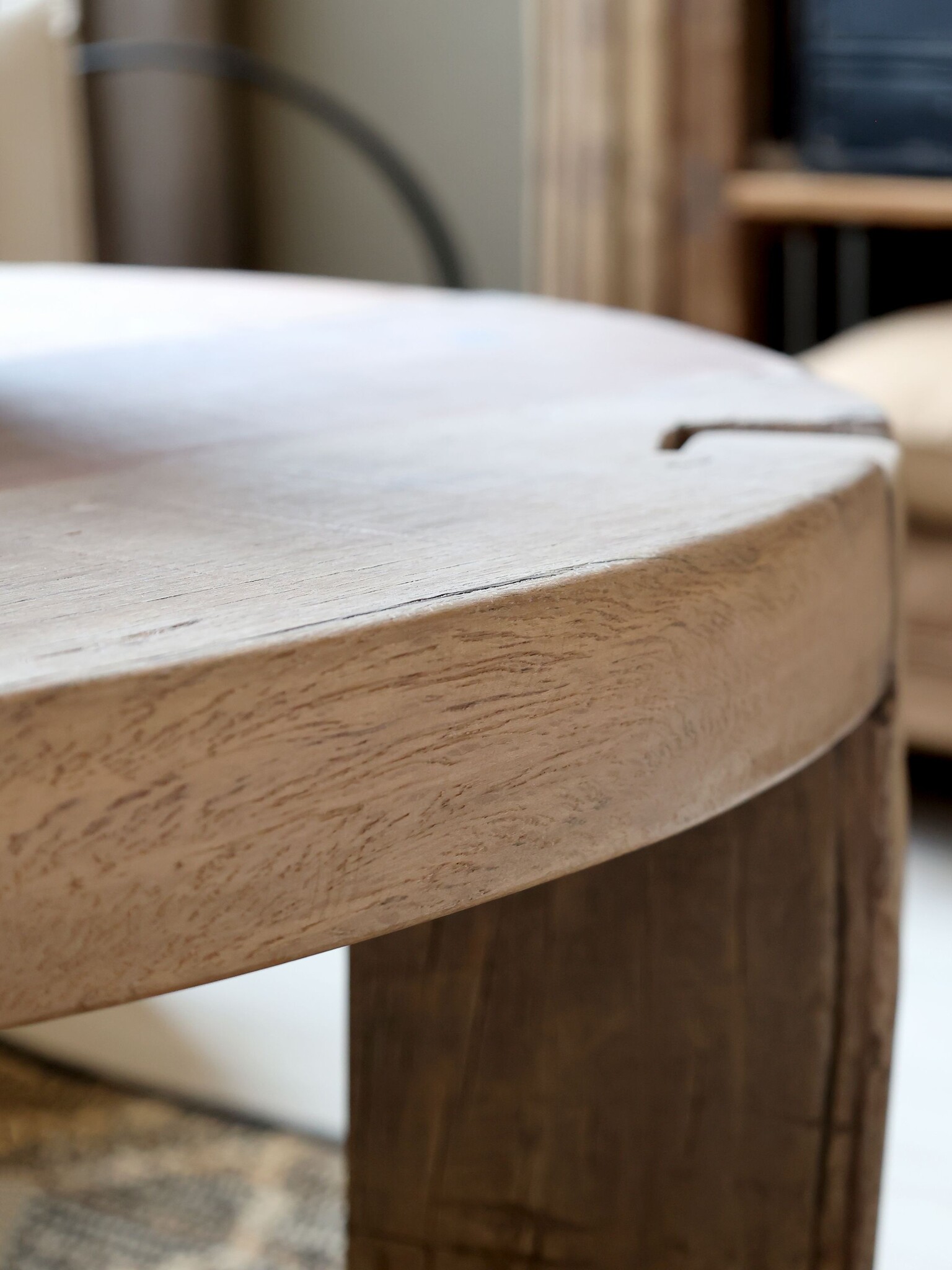 Rene Houtman Houten Salontafel Grimaud | Rond | H48 x D80 cm