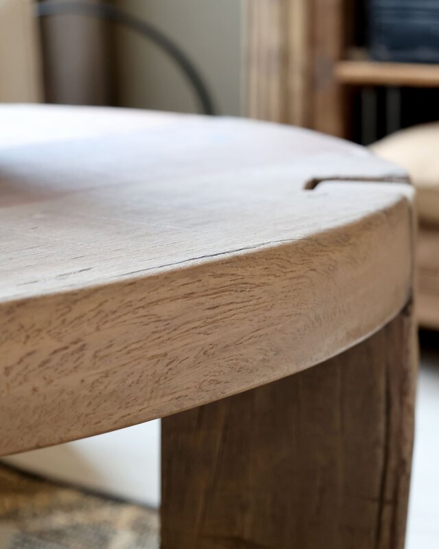 Rene Houtman Houten Salontafel Grimaud | Rond | H48 x D72 cm