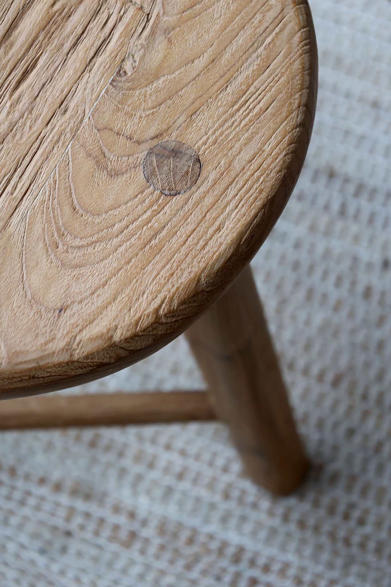 Rene Houtman Houten Stoel/Bijzettafel Grimaud | H45 x D45 cm