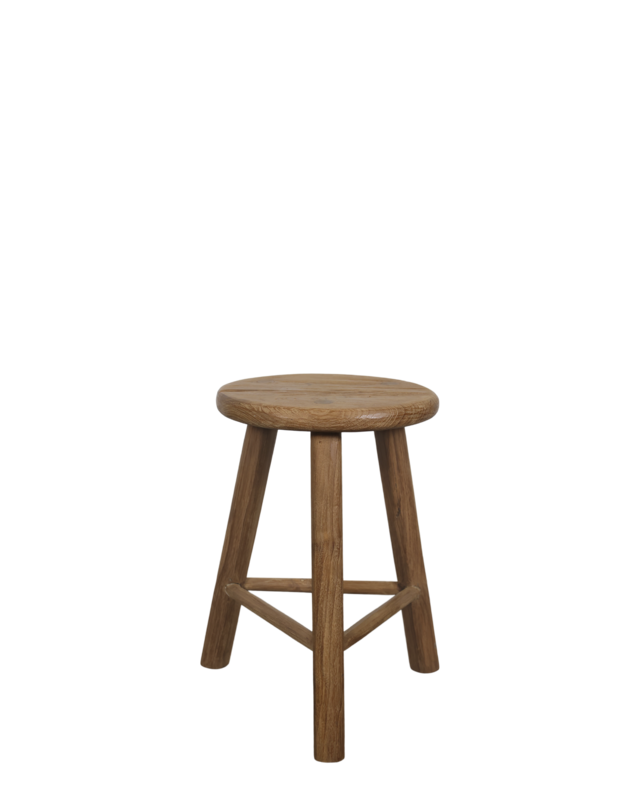 Rene Houtman Houten Stoel/Bijzettafel Grimaud | H45 x D45 cm