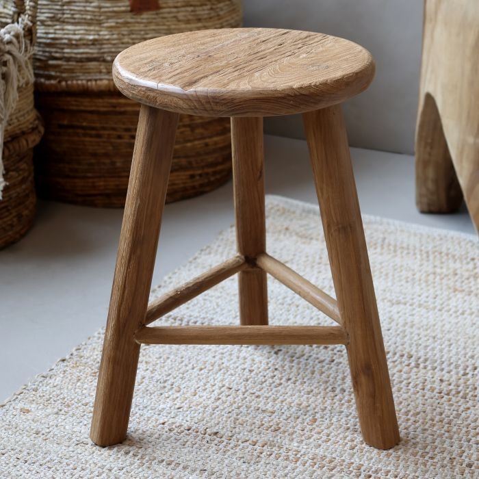 Rene Houtman Houten Stoel/Bijzettafel Grimaud | H45 x D45 cm
