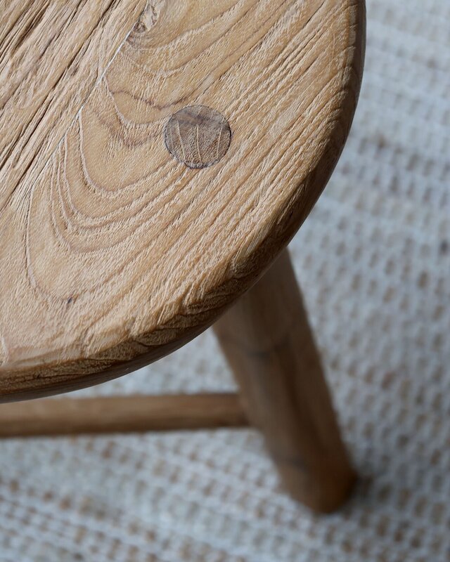 Rene Houtman Houten Stoel/Bijzettafel Grimaud | H65 x D50 cm