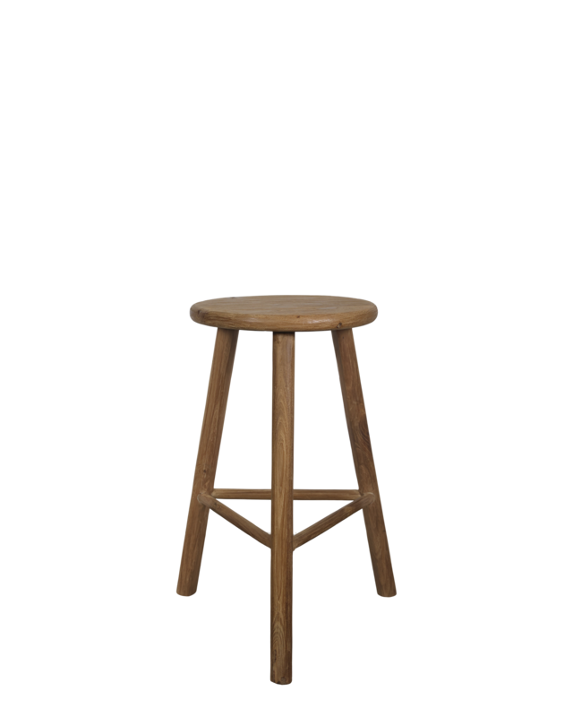 Rene Houtman Houten Stoel/Bijzettafel Grimaud | H65 x D50 cm