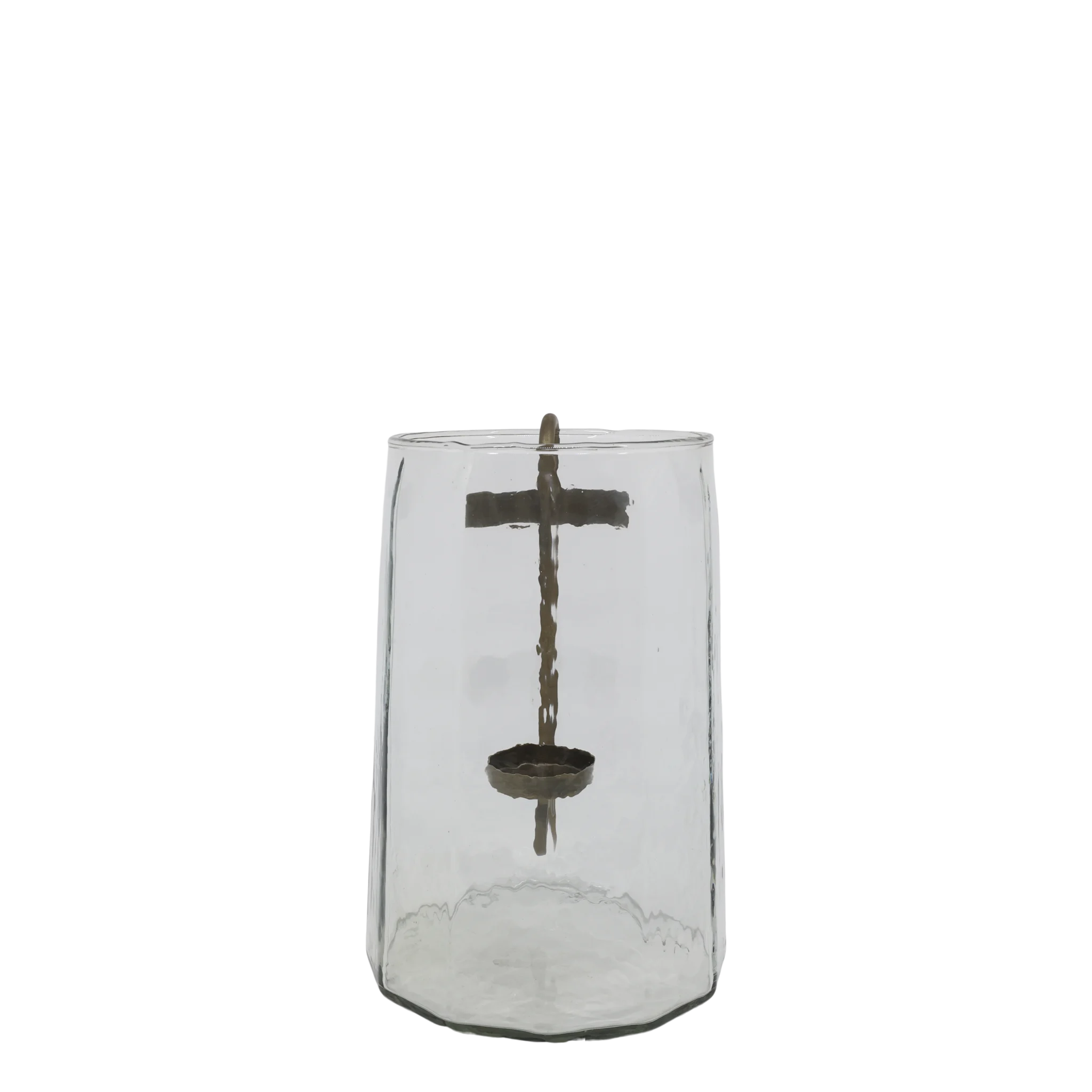 Rene Houtman Windlicht Met Messing Kaarshouder – Ø20 × H36 cm