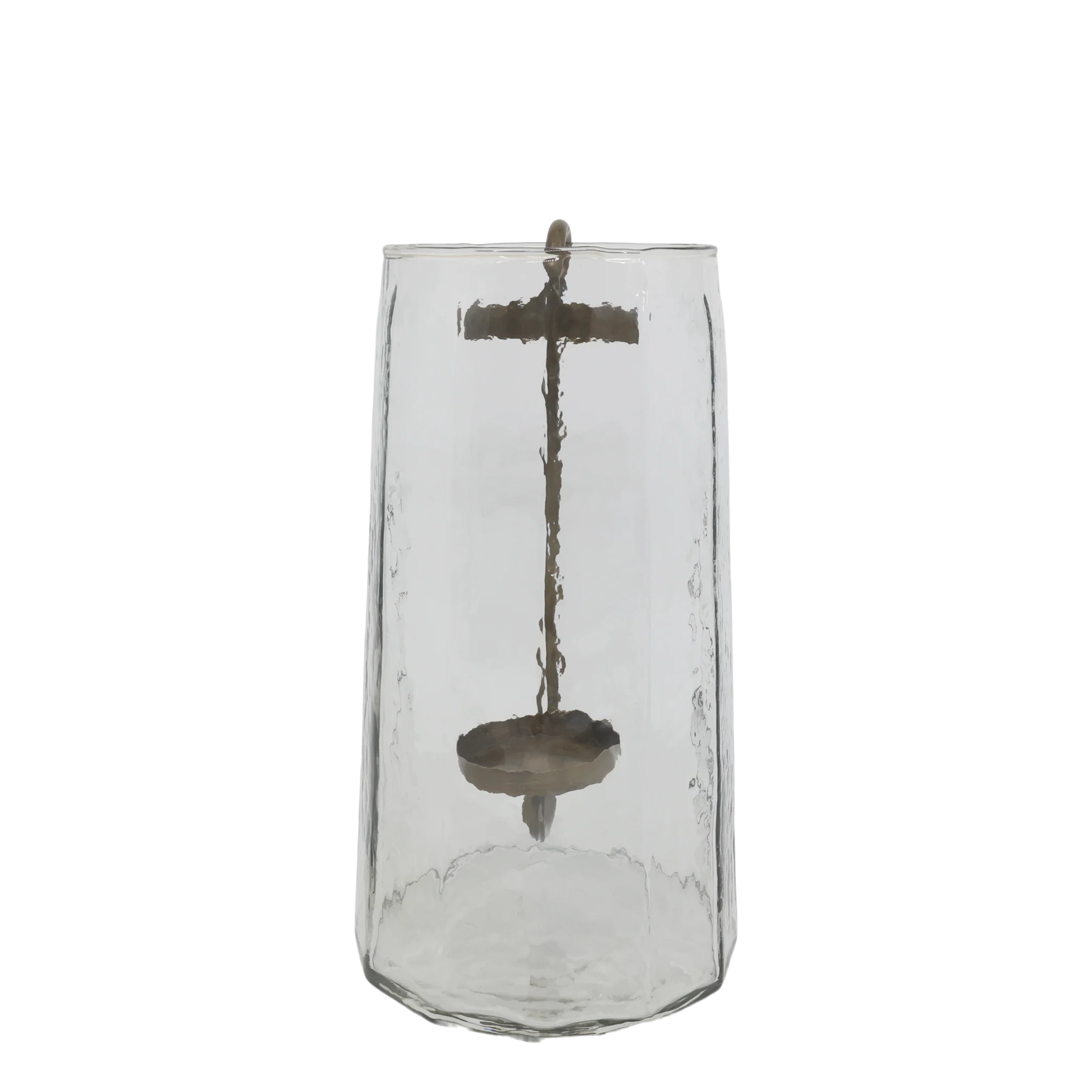Rene Houtman Windlicht Met Messing Kaarshouder – Ø20 × H36 cm
