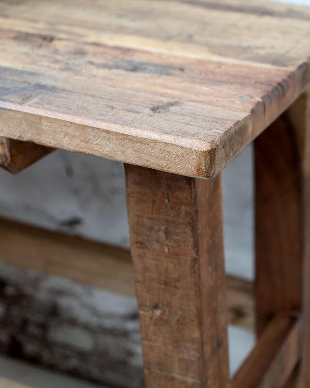 Rene Houtman Houten Bankje Grimaud | H50 x L60 x D30 cm