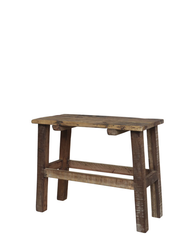 Rene Houtman Houten Bankje Grimaud | H50 x L60 x D30 cm