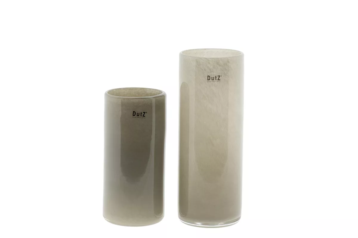 DutZ DutZ Cylinder Dark Taupe – Ø8 x H22 cm