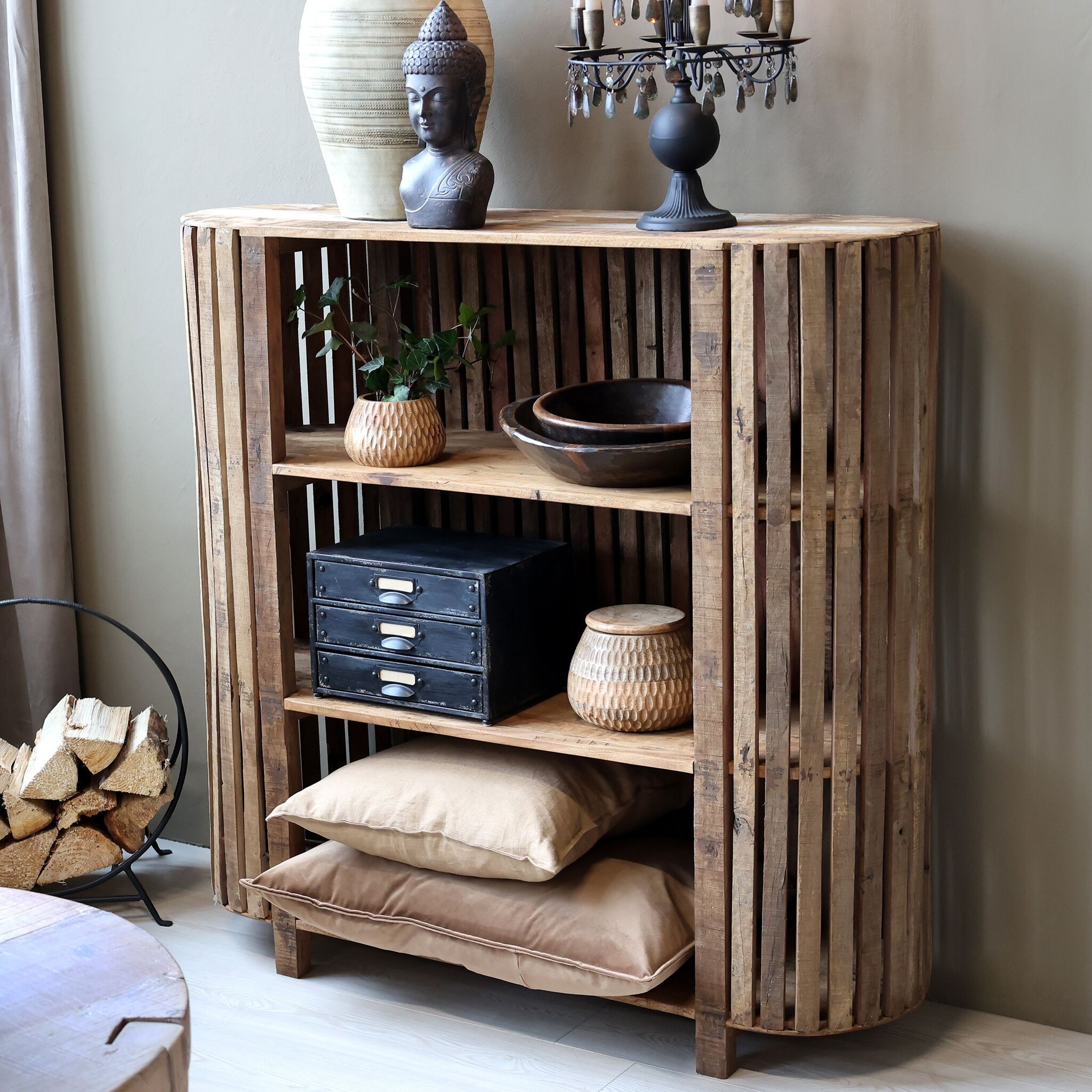 Rene Houtman Houten Ladekast Grimaud | H115 x L116 x D37 cm