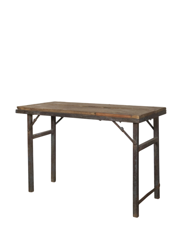 Rene Houtman Haltafel Grimaud | Ijzeren Poten | H75 x L160 x D53 cm