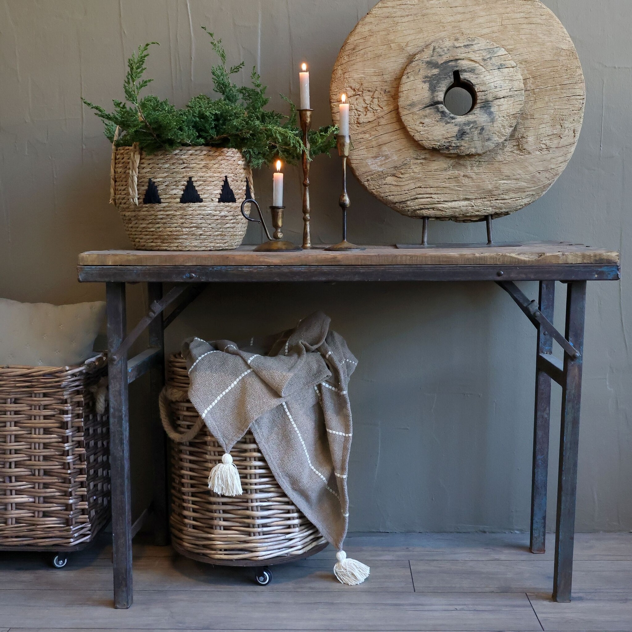 Rene Houtman Haltafel Grimaud | Ijzeren Poten | H75 x L160 x D53 cm