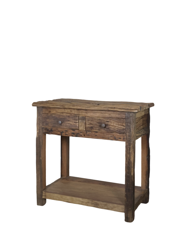 Rene Houtman Houten Kastje Grimaud | 2 Lades | H80 x L80 x D44 cm