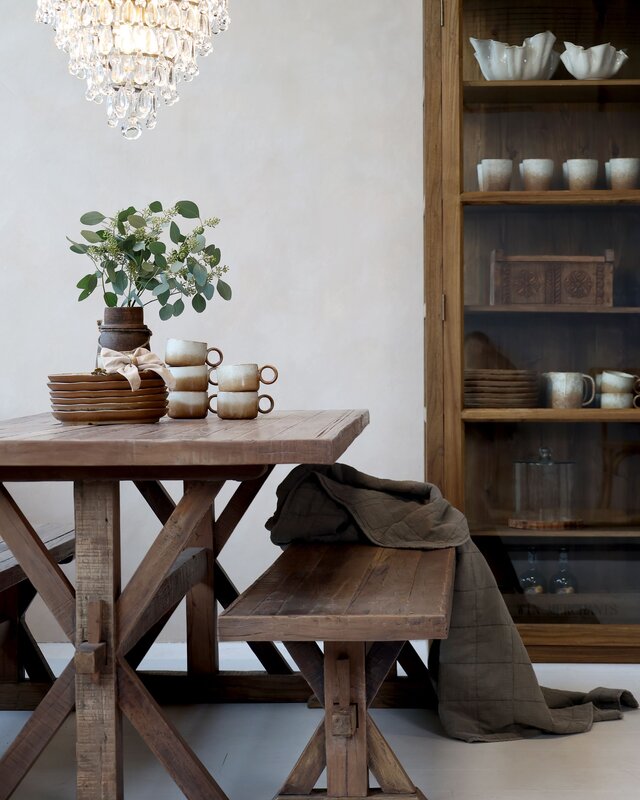 Rene Houtman Houten Eettafel Grimaud | H76 x L180 x D90 cm