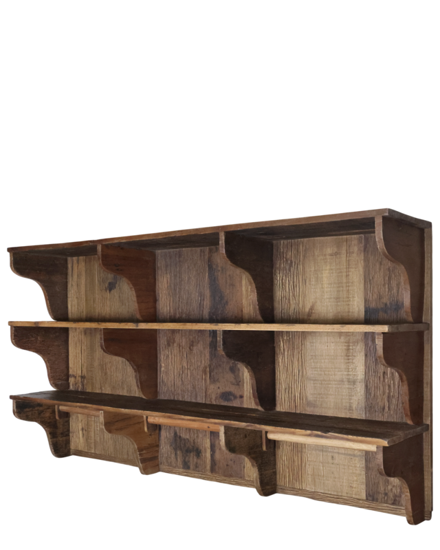 Rene Houtman Houten Wandrek Grimaud | H90 x L180 x D30 cm