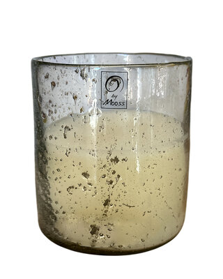 Rene Houtman Windlicht Stone met Kaars – Ø15 x H19 cm