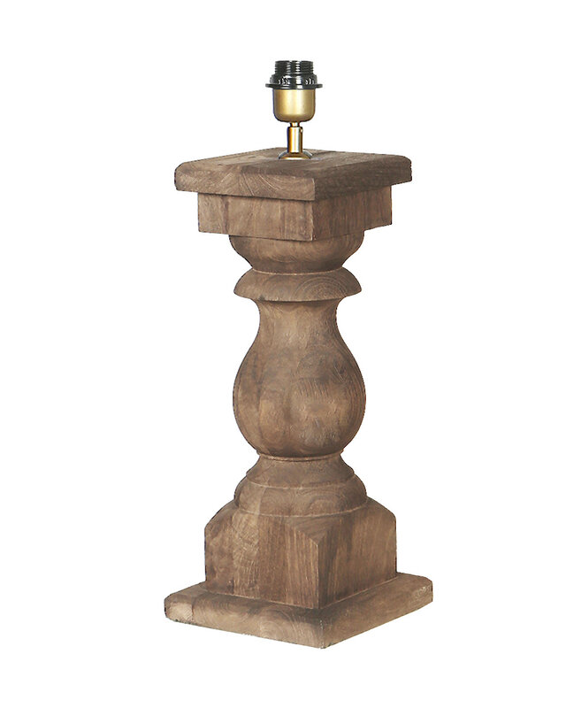 Rene Houtman Tafellamp Hout L – Naturel – L19 x B19 x H45 cm