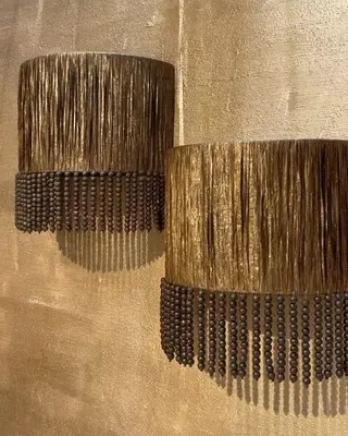 Hoffz Wandlamp Priya | Raffia | B37 x H37