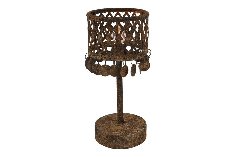 Rene Houtman Tafellamp Met Munten S | Roest | H23,5 x D11 cm