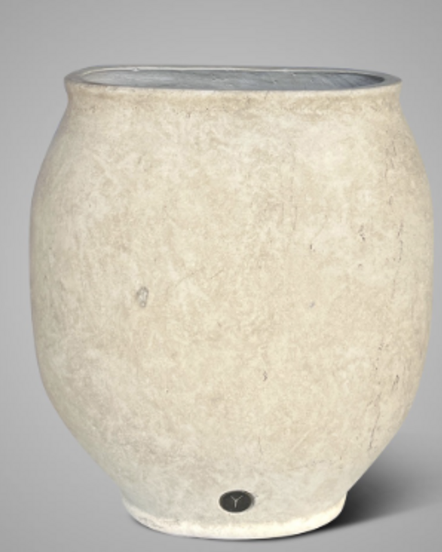 brynxz Plantenbak Oval Tall – Taupe – L37 x B20 x H43 cm