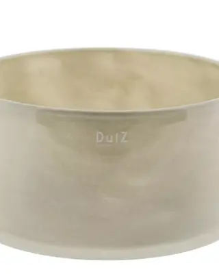 DutZ Glazen Schaal Bowl Cylinder – Taupe – Ø25 x H13 cm