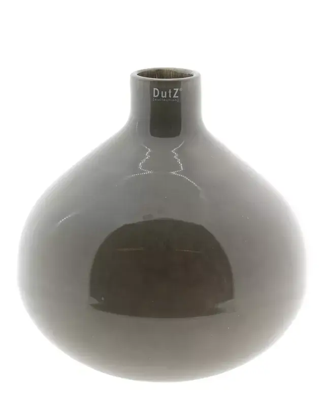 DutZ Glazen Vaas Bottle Bucca – Taupe – Ø29 x H30 cm
