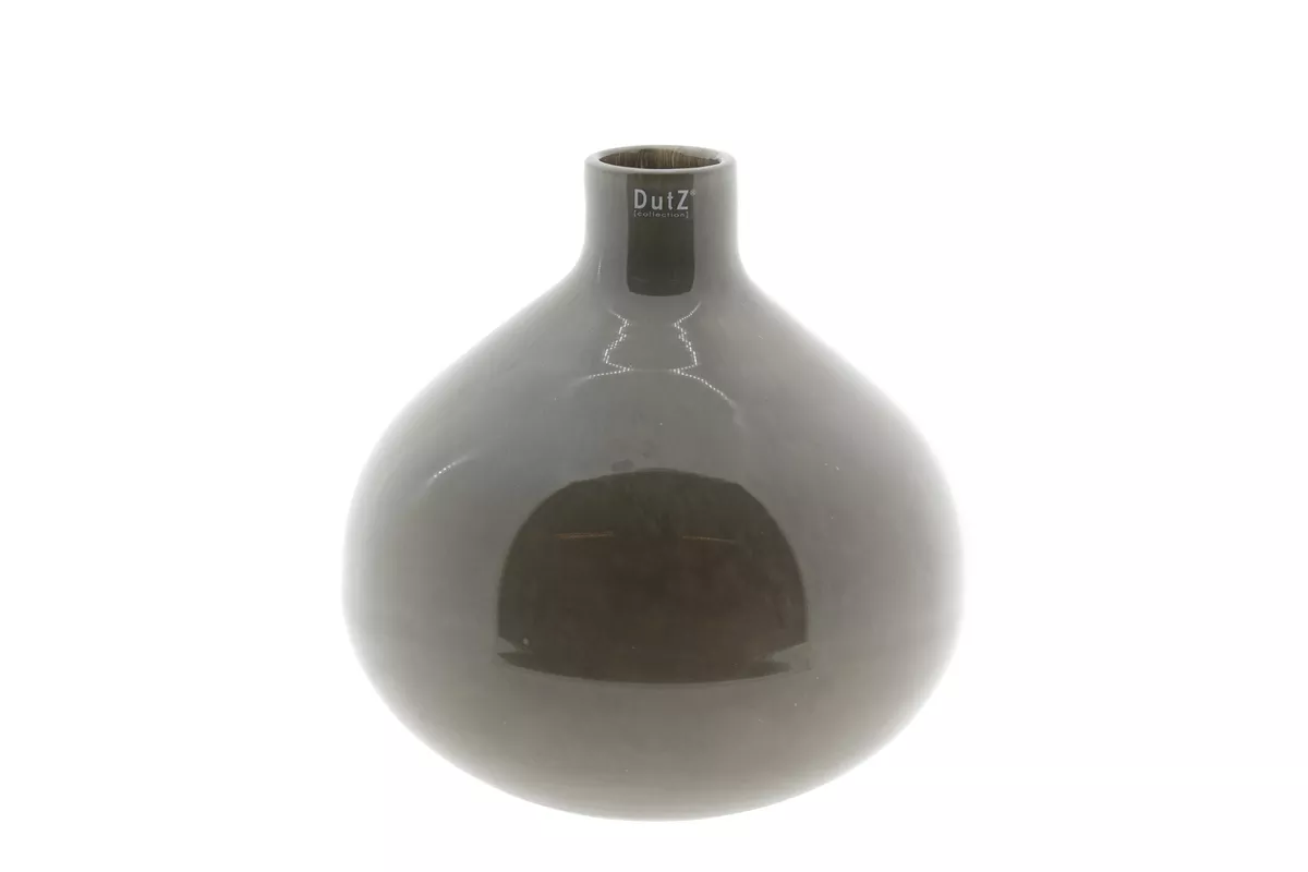 DutZ Glazen Vaas Bottle Bucca – Taupe – Ø29 x H30 cm