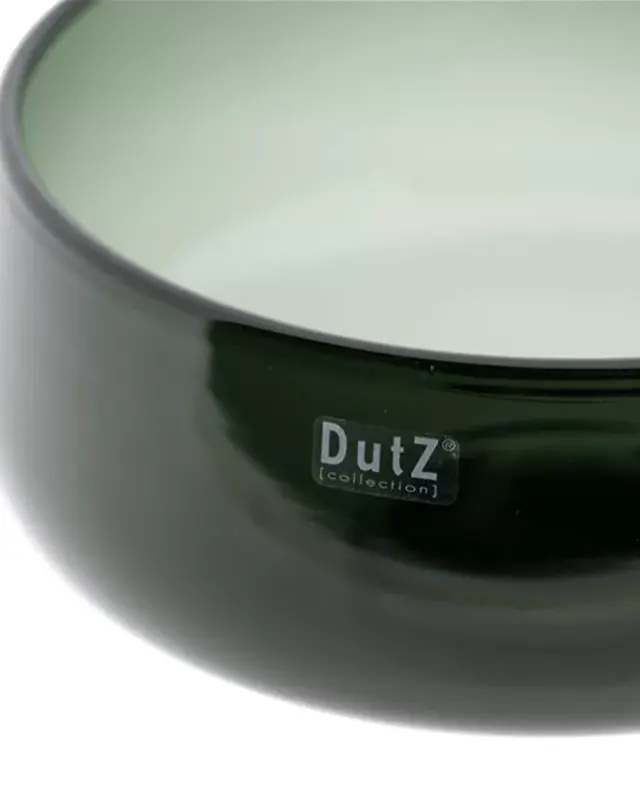 DutZ Glazen Schaal Bowl Rieky – Grey – Ø 34 x H 17 cm