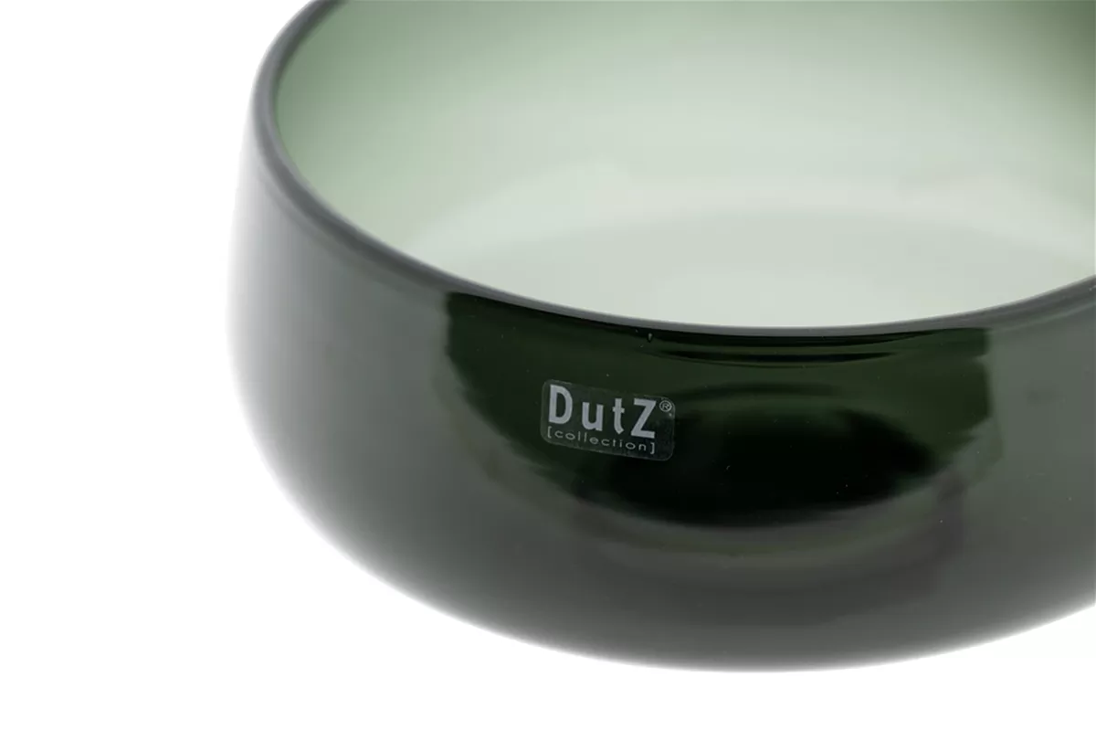DutZ Glazen Schaal Bowl Rieky – Grey – Ø 34 x H 17 cm