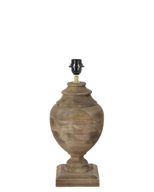 Light&Living Lampenvoet Milazzo | Hout Weather Barn | H45 x D20 cm