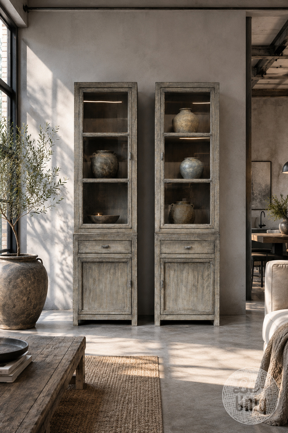 be-uniq Vitrinekast Smal | Links | Patine Collection