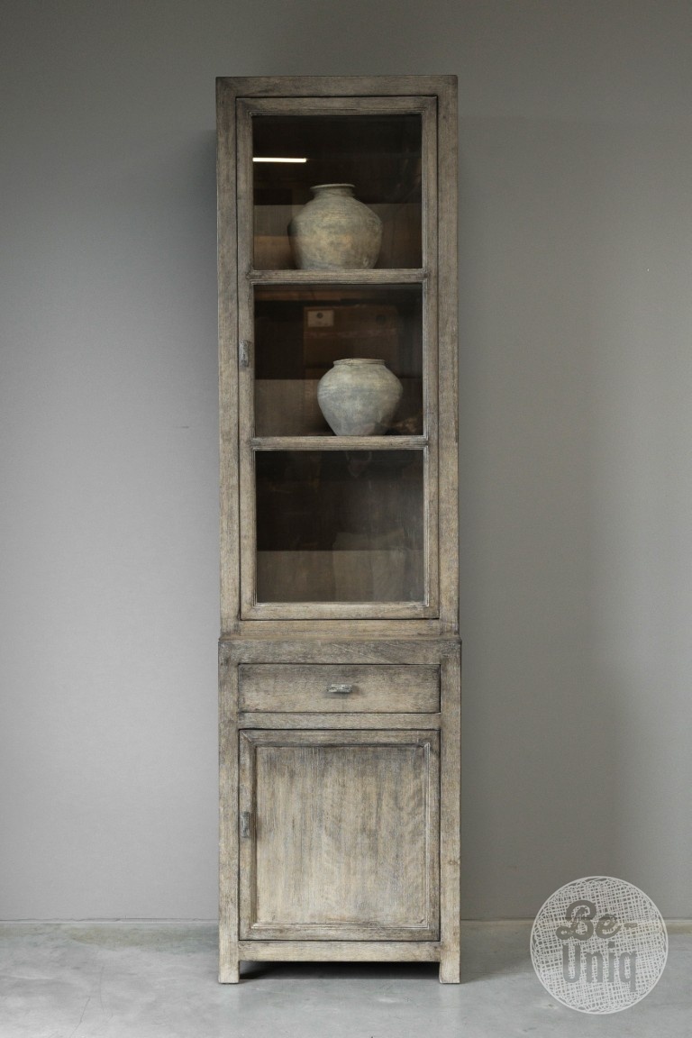 be-uniq Vitrinekast Smal | Rechts | Patine Collection
