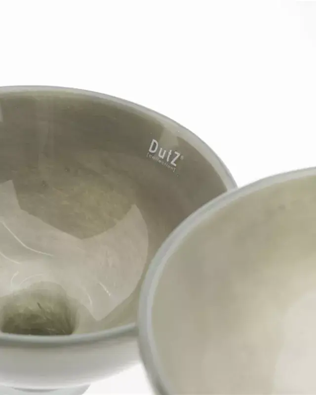 DutZ Glazen Schaal Bowl Andreas – Taupe – Ø 30 x H 20 cm