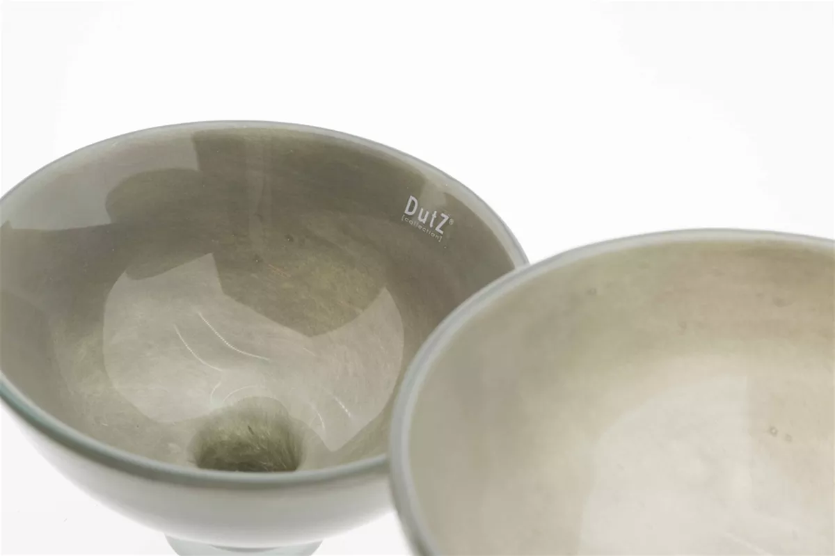DutZ Glazen Schaal Bowl Andreas – Taupe – Ø 30 x H 20 cm