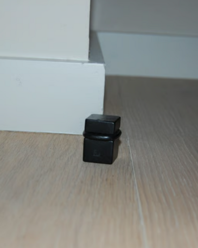 Dauby DEURSTOP | VEROUDERD IJZER - ZWART (VO) | 2,5x2,5x3,2 cm