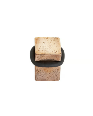 Dauby DEURSTOP | RUW BRONS GEPOLIJST (RBP) | 2,5x2,5x3,2 cm