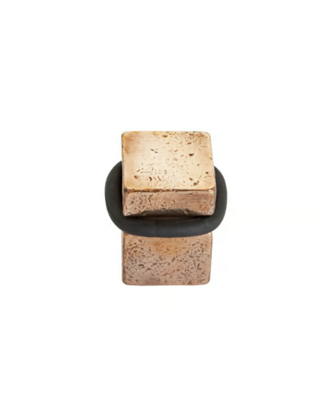 Dauby DEURSTOP | RUW BRONS GEPOLIJST (RBP) | 2,5x2,5x3,2 cm