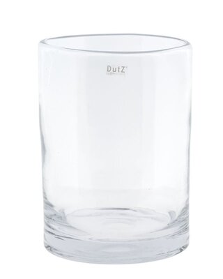 DutZ DutZ Glazen Vaas Cylinder – Clear – Ø22 x H30 cm