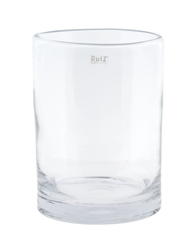 DutZ DutZ Glazen Vaas Cylinder – Clear – Ø22 x H30 cm